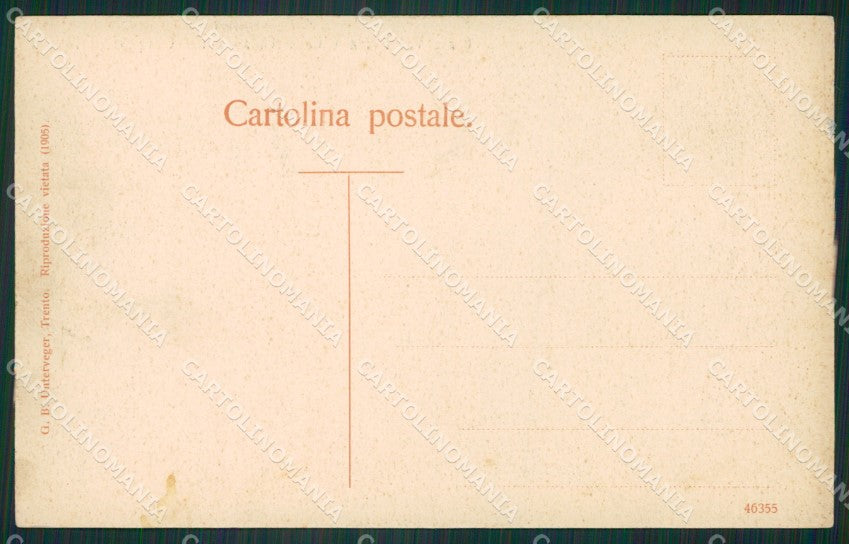 Trento Cime Val Perse gruppo Brenta cartolina ZKM8731 – retro