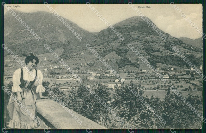 Svizzera Lugano Costumi RETRO BIANCO cartolina ZKM8742 – fronte