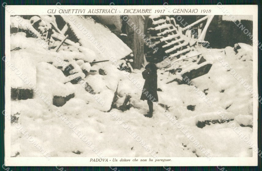 Padova Città Nevicata cartolina ZKM8784 – fronte