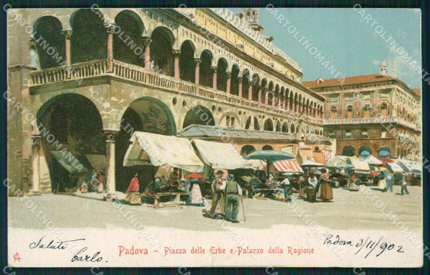 Padova Città Mercato Palazzo Regione cartolina ZKM8795 – fronte