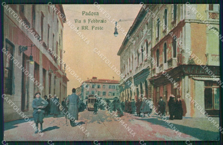 Padova Città Poste Tram cartolina ZKM8796 – fronte