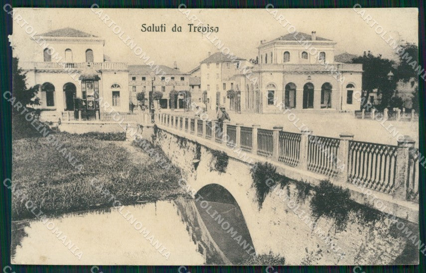 Treviso Città PIEGHINA cartolina ZKM8824 – fronte