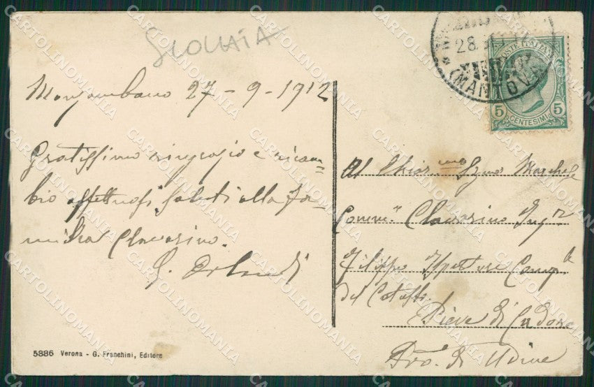 Verona Città Mercato SCOLLATA cartolina ZKM8868 – retro