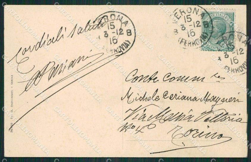 Verona Città cartolina ZKM8878 – retro