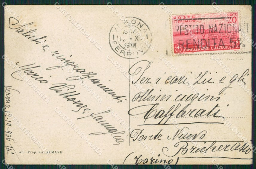 Verona Città cartolina ZKM8899 – retro