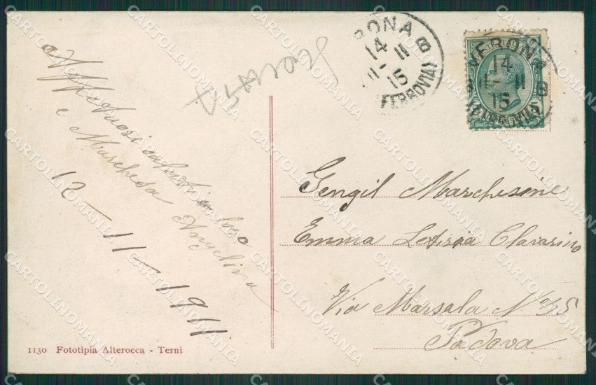 Verona Città SCOLLATA cartolina ZKM8909 – retro