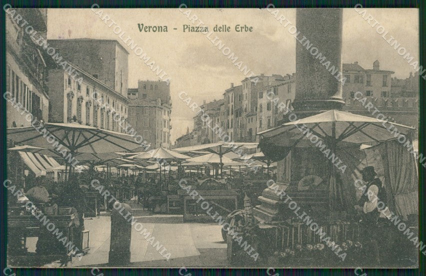 Verona Città Mercato cartolina ZKM8910 – fronte
