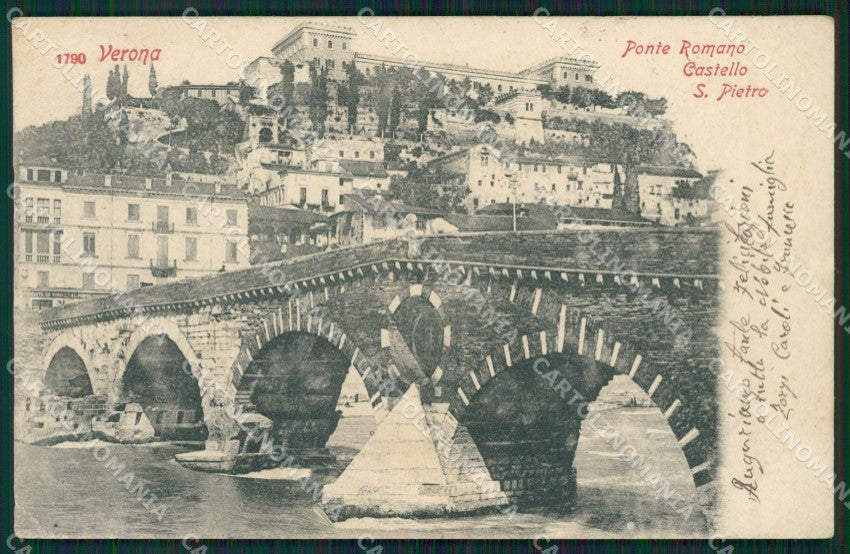Verona Città SCOLLATA cartolina ZKM8914 – fronte