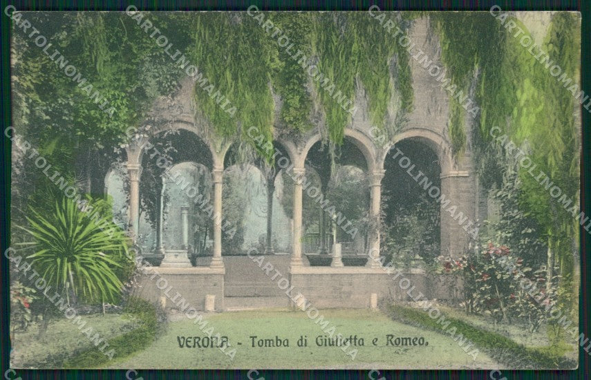 Verona Città Tomba Romeo e Giulietta cartolina ZKM8923 – fronte