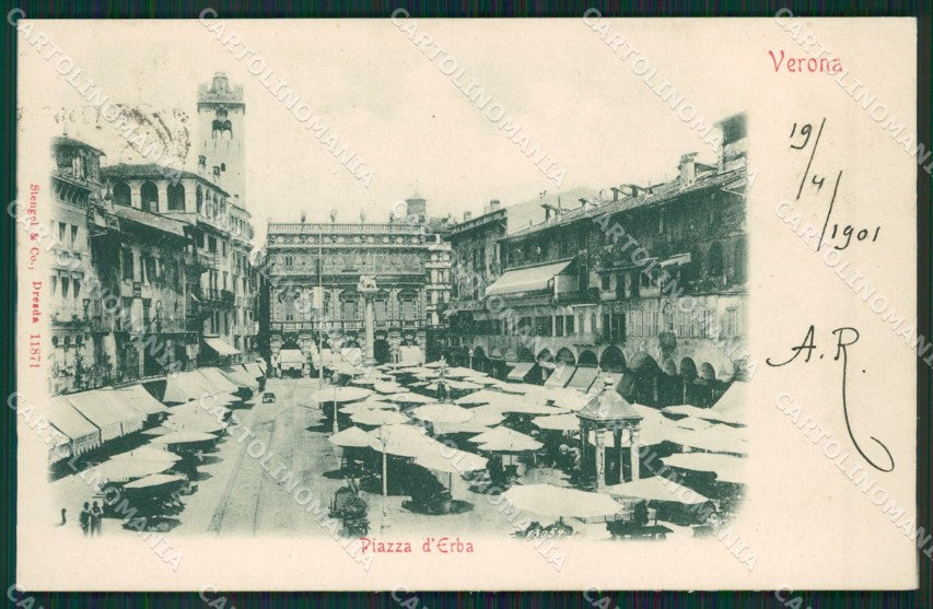 Verona Città Mercato cartolina ZKM8926 – fronte