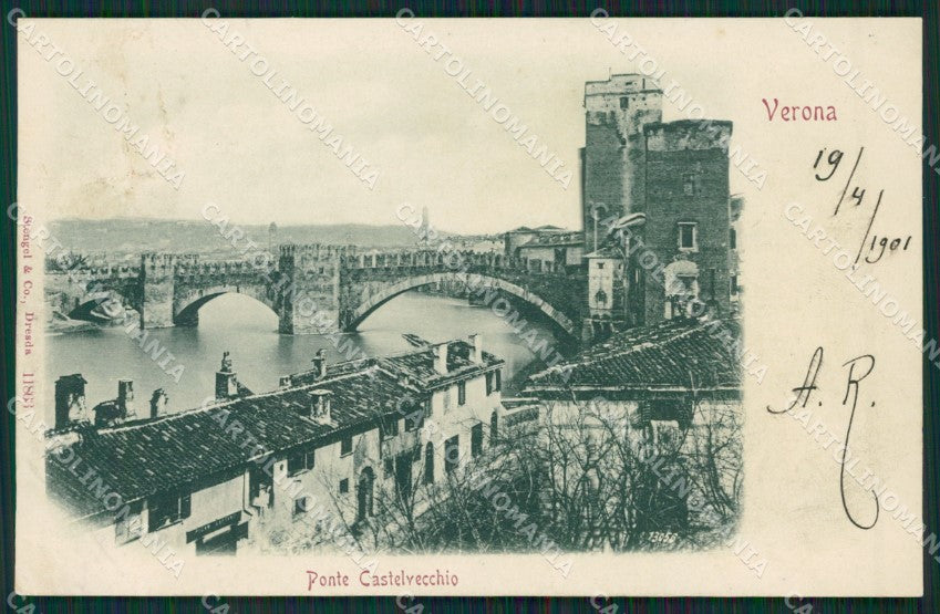 Verona Città PIEGA cartolina ZKM8927 – fronte