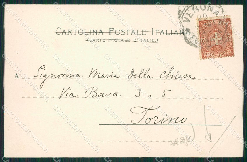 Verona Città PIEGA cartolina ZKM8927 – retro