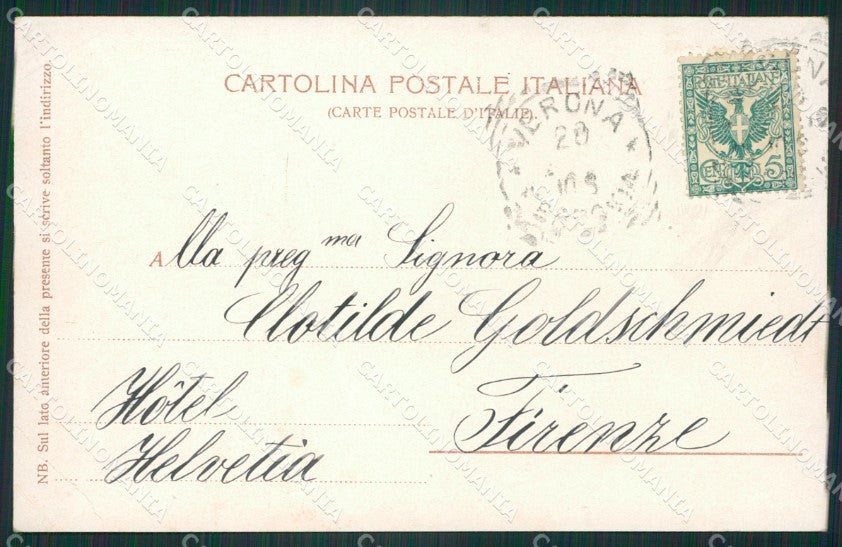 Verona Città cartolina ZKM8933 – retro
