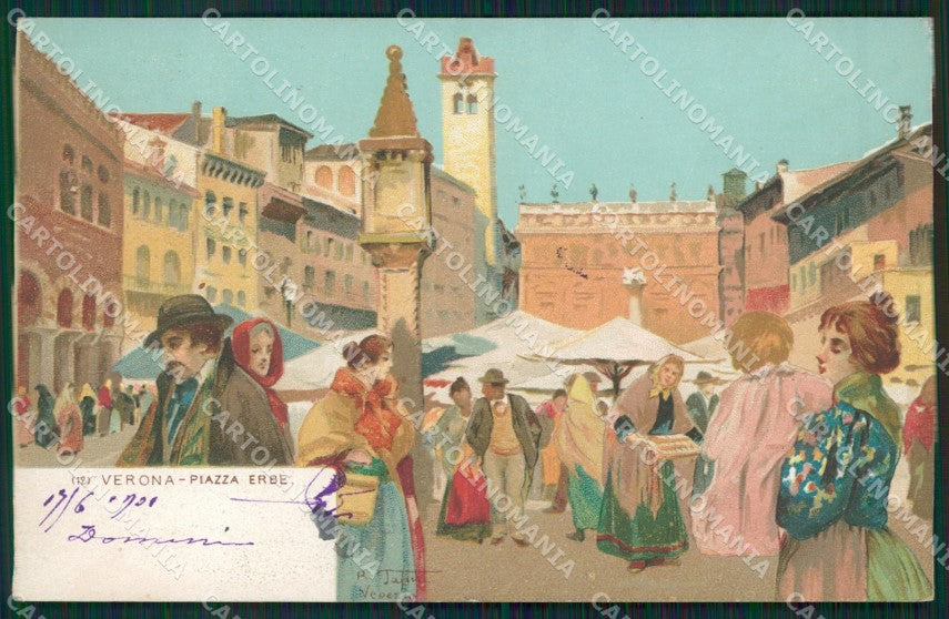 Verona Città Tafuri Mercato cartolina ZKM8948 – fronte