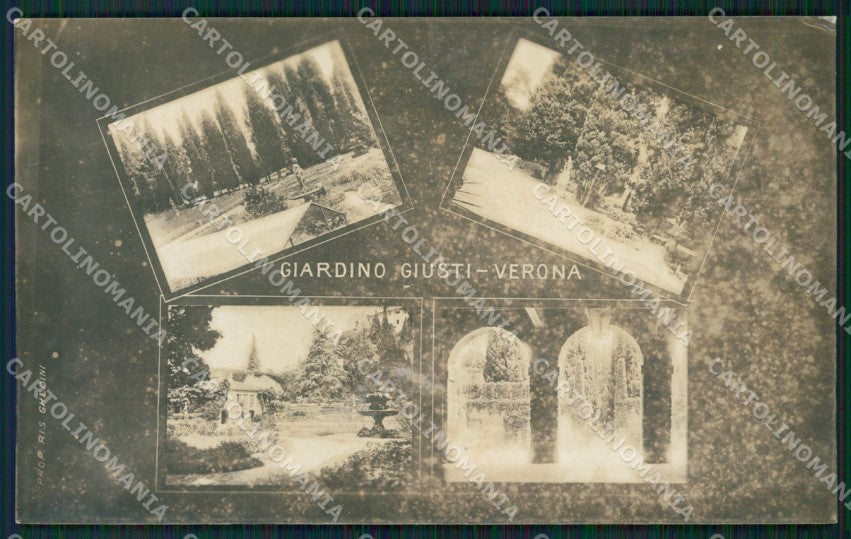 Verona Città Giardino Giusti Foto cartolina ZKM8952 – fronte