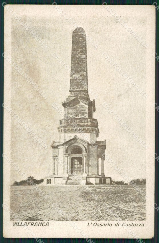 Verona Villafranca Ossario di Custozza cartolina ZKM8960 – fronte