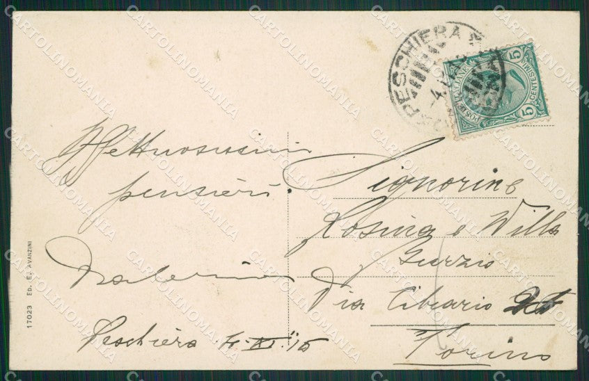 Verona Peschiera Battello cartolina ZKM8962 – retro