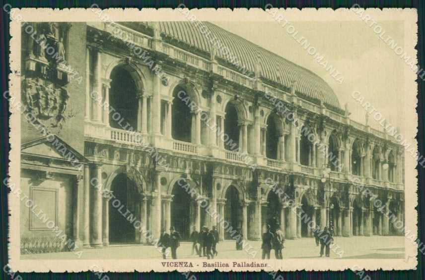 Vicenza Città Basilica Palladiana PIEGA cartolina ZKM8991 – fronte