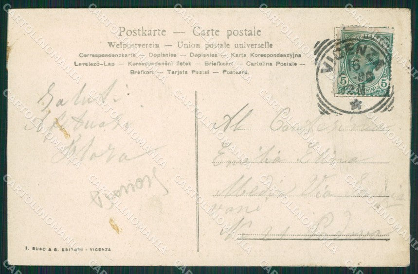 Vicenza Città SCOLLATA cartolina ZKM8992 – retro