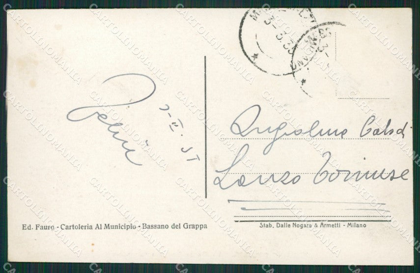 Vicenza Bassano del Grappa Foto cartolina ZKM9030 – retro