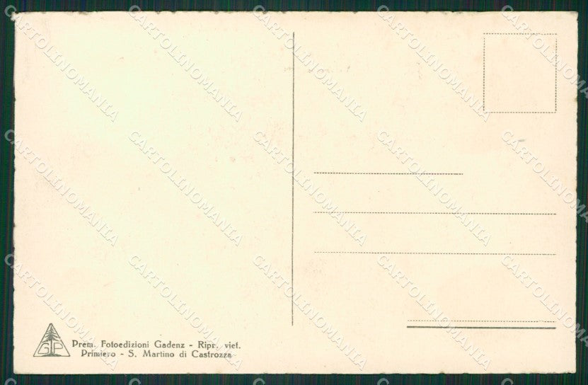 Trento San Martino di Castrozza Malga di Rolle cartolina ZKM9038 – retro