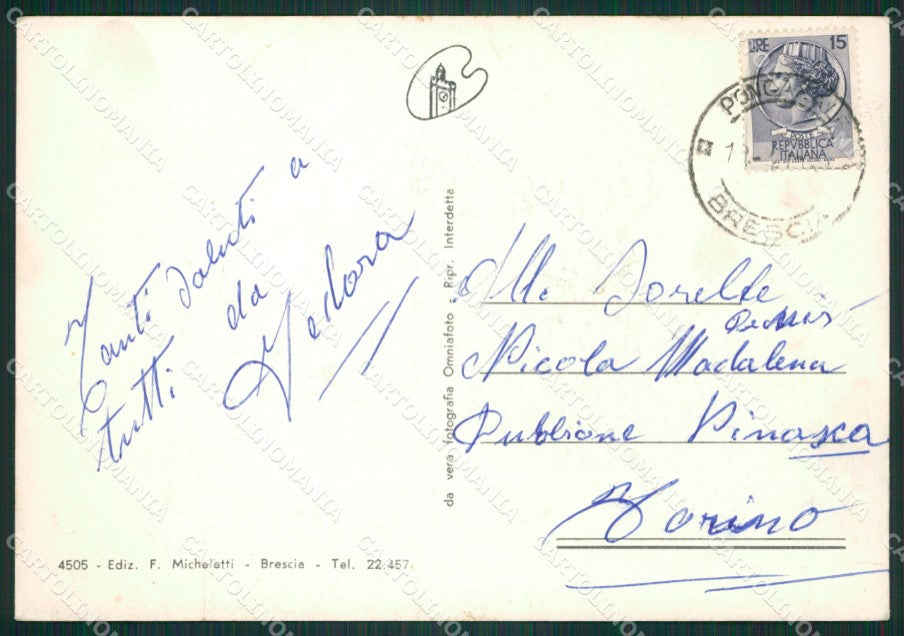 Brescia Città Funivia FG cartolina ZKM9050 – retro