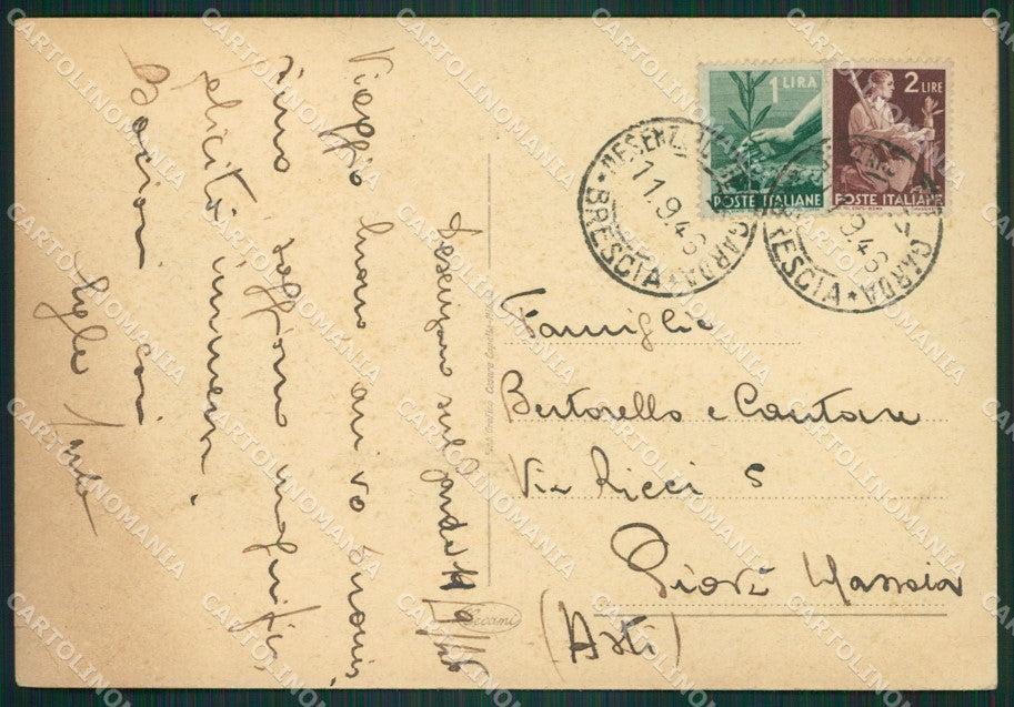 Brescia Desenzano Barche PIEGHINA FG cartolina ZKM9051 – retro