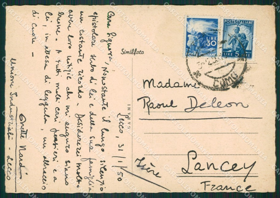 Lecco Città FG cartolina ZKM9058 – retro