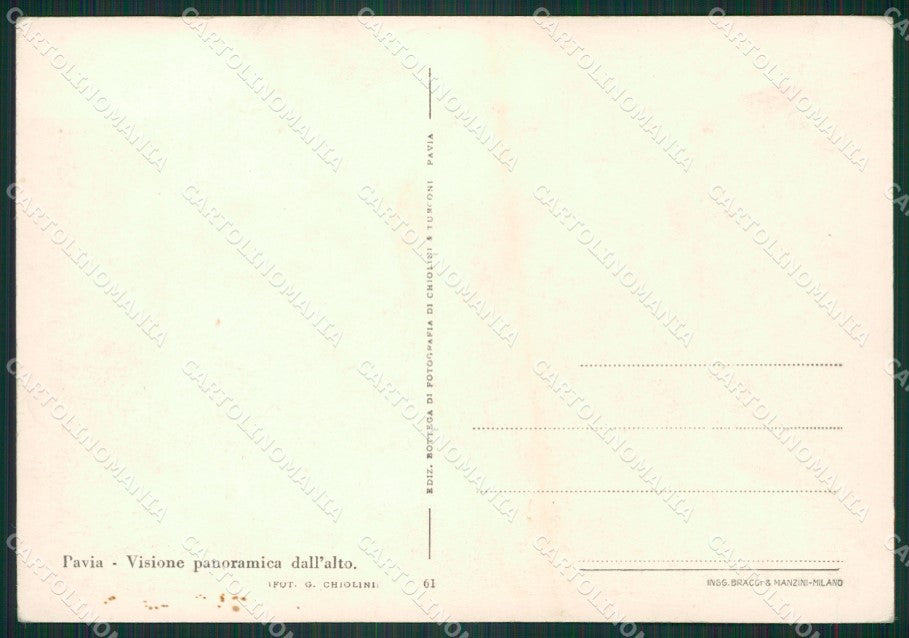 Pavia Città FG cartolina ZKM9067 – retro