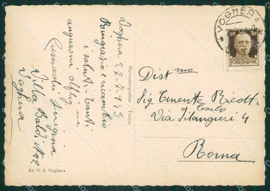Pavia Voghera FG cartolina ZKM9070 – retro