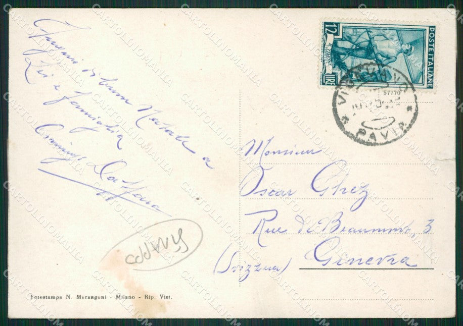 Pavia Vigevano Auto STRAPPO Foto FG cartolina ZKM9073 – retro