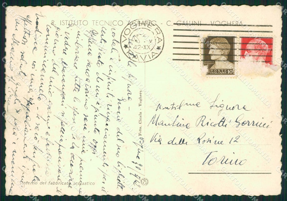Pavia Voghera FG cartolina ZKM9074 – retro