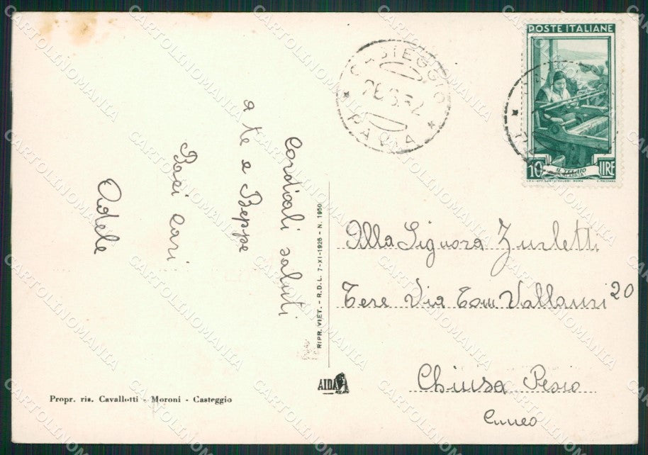 Pavia Casteggio FG cartolina ZKM9075 – retro