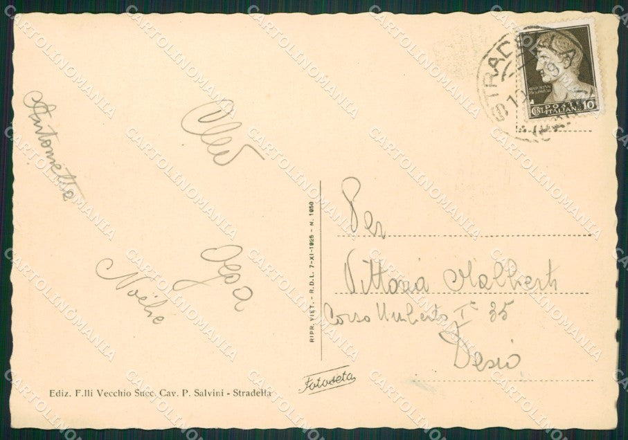 Pavia Stradella FG cartolina ZKM9076 – retro