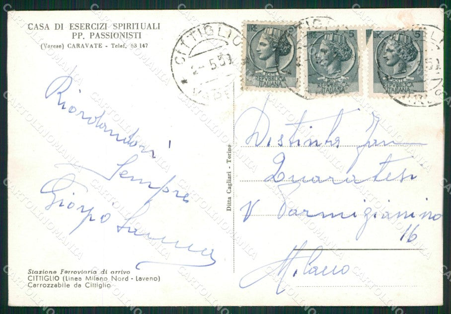 Varese Caravate Santuario FG cartolina ZKM9081 – retro
