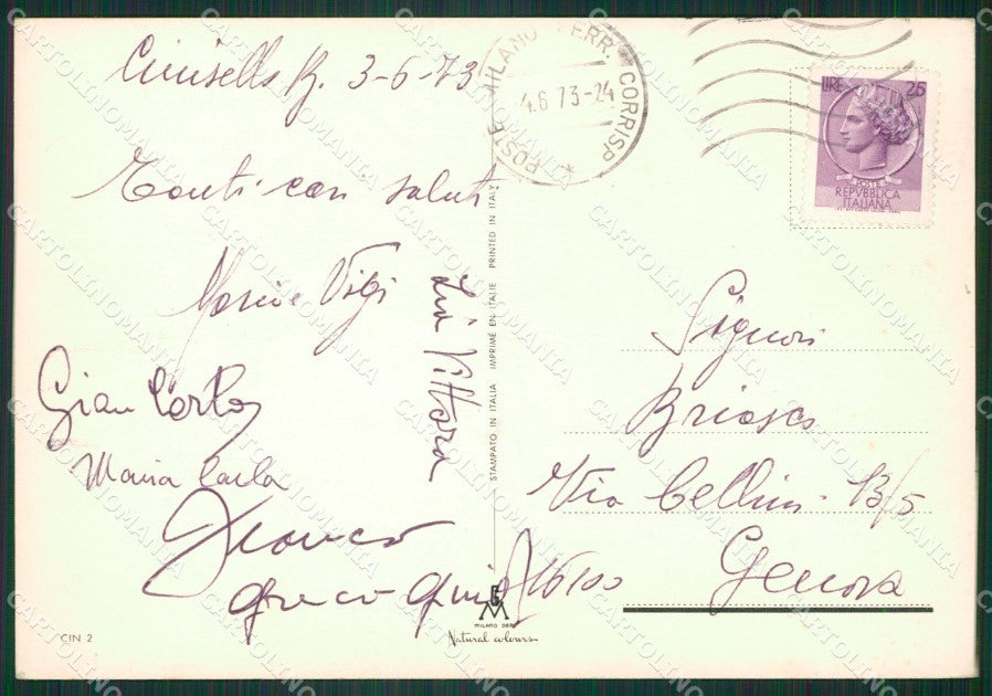 Milano Cinisello Balsamo Foto FG cartolina ZKM9086 – retro
