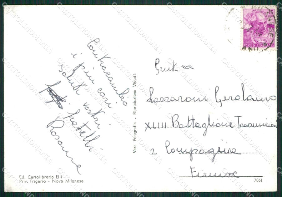 Milano Monza Nova Milanese Foto FG cartolina ZKM9089 – retro