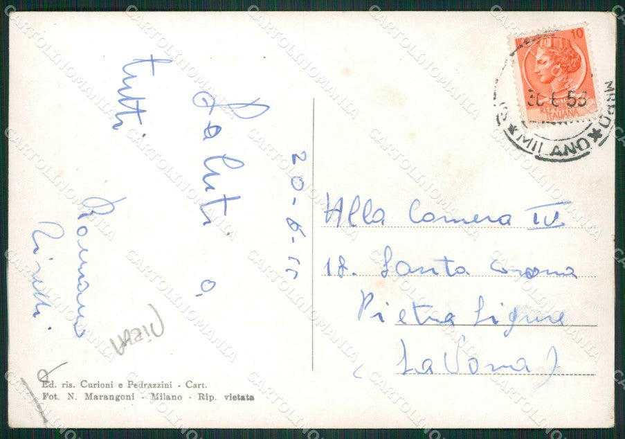 Milano San Colombano al Lambro PIEGA Foto FG cartolina ZKM9098 – retro