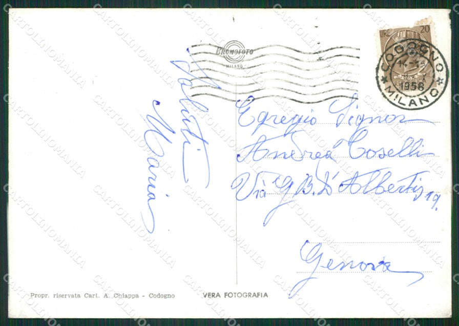 Lodi Codogno Foto FG cartolina ZKM9108 – retro