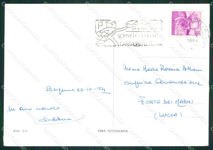 Bergamo Città Foto FG cartolina ZKM9114 – retro