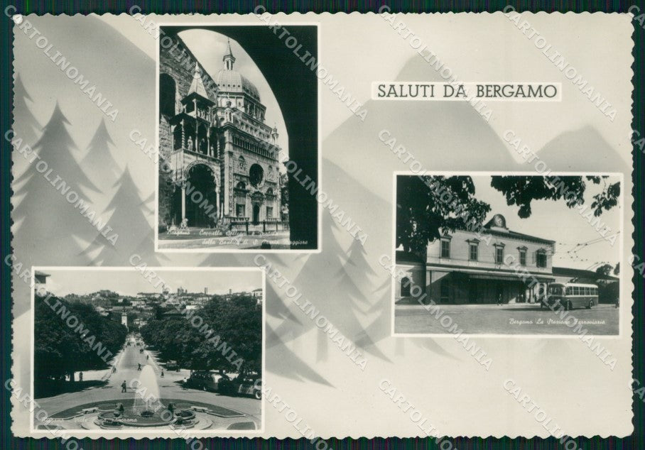 Bergamo Città Saluti da Foto FG cartolina ZKM9116 – fronte