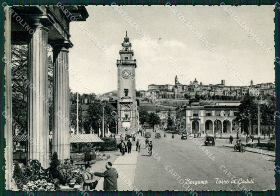 Bergamo Città PIEGA Foto FG cartolina ZKM9118 – fronte