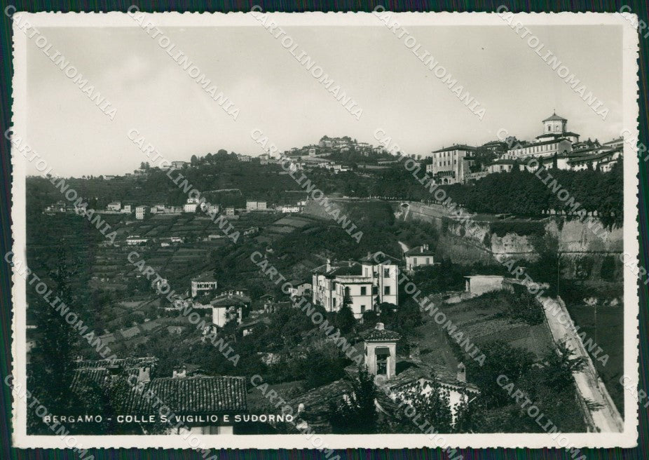 Bergamo Colle san Vigilio Foto FG cartolina ZKM9119 – fronte