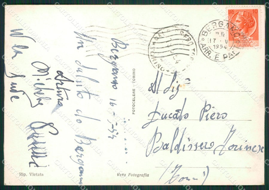 Bergamo Città Foto FG cartolina ZKM9121 – retro