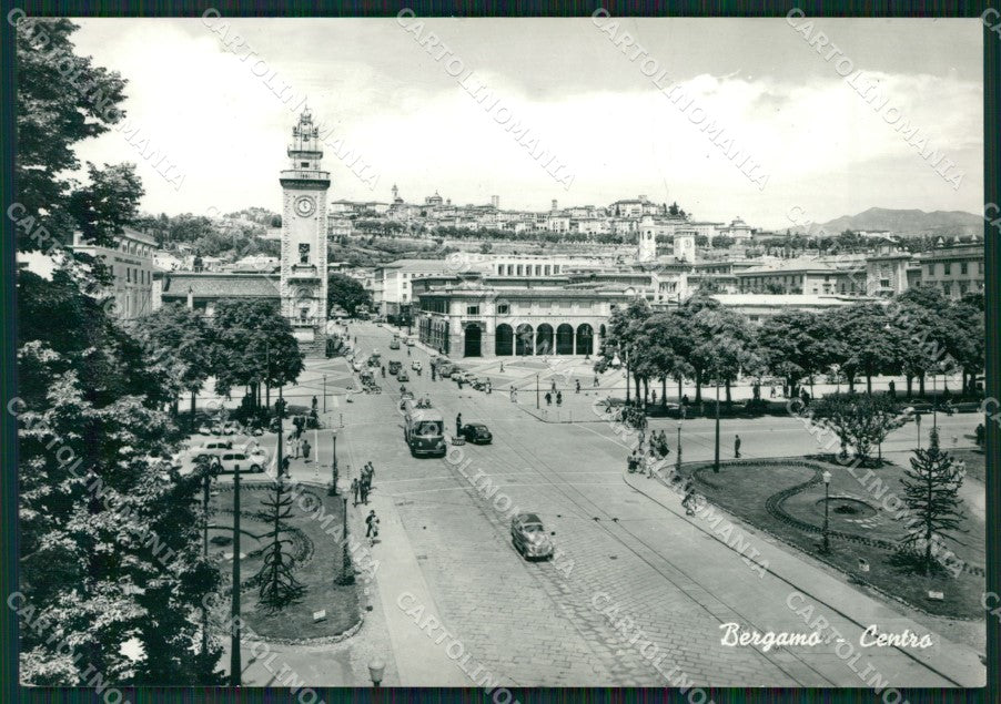 Bergamo Città PIEGA Foto FG cartolina ZKM9126 – fronte
