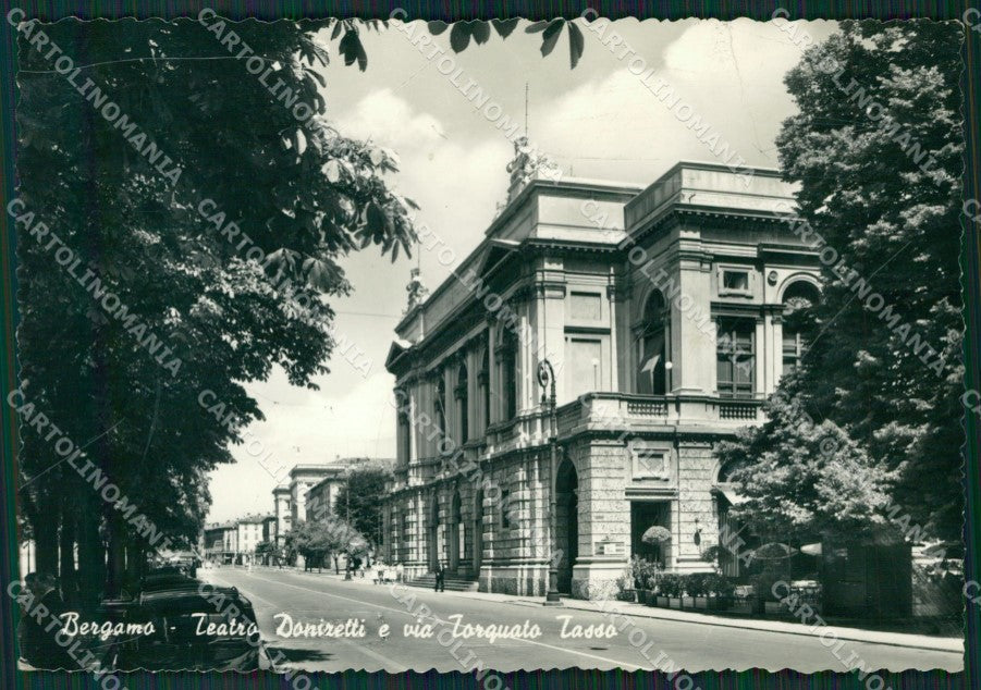 Bergamo Città Teatro PIEGHINA Foto FG cartolina ZKM9130 – fronte