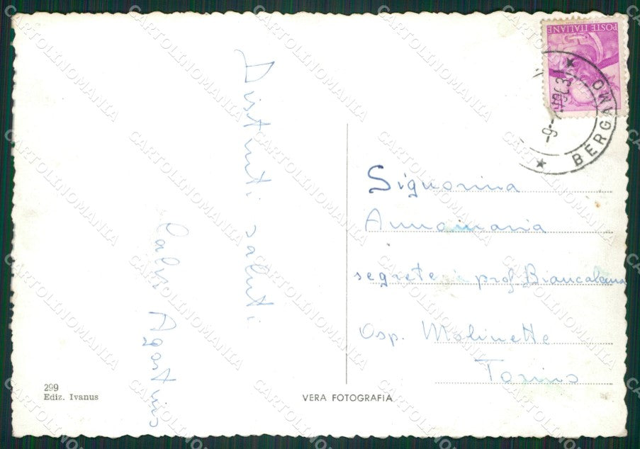 Bergamo Città Teatro PIEGHINA Foto FG cartolina ZKM9130 – retro