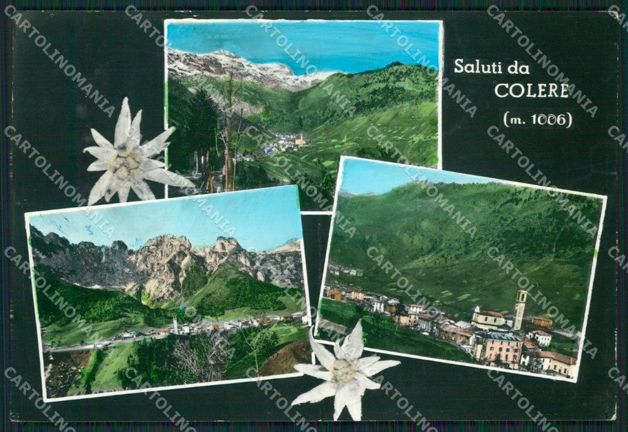 Bergamo Colere Saluti da PIEGATA Foto FG cartolina ZKM9139 – fronte