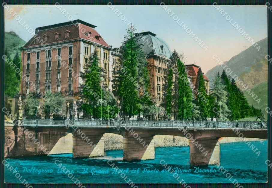 Bergamo San Pellegrino Terme PIEGHINA Foto FG cartolina ZKM9145 – fronte
