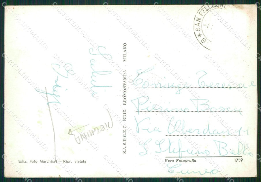 Bergamo San Pellegrino Terme PIEGHINA Foto FG cartolina ZKM9145 – retro